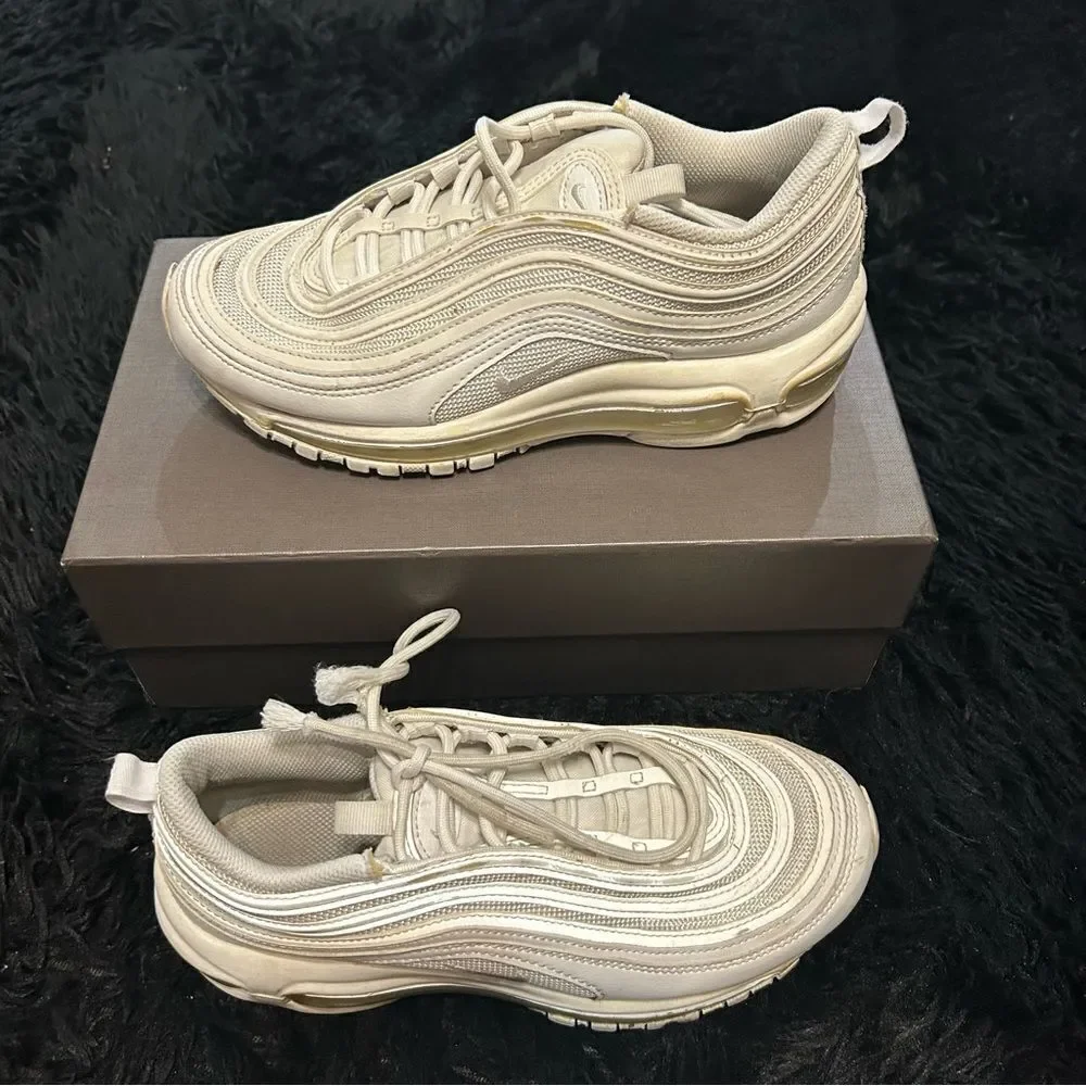 NIKE Air Max 97 white lace up shoes sneakers women’s 7.5